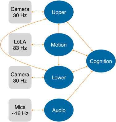 The threads used on the NAO